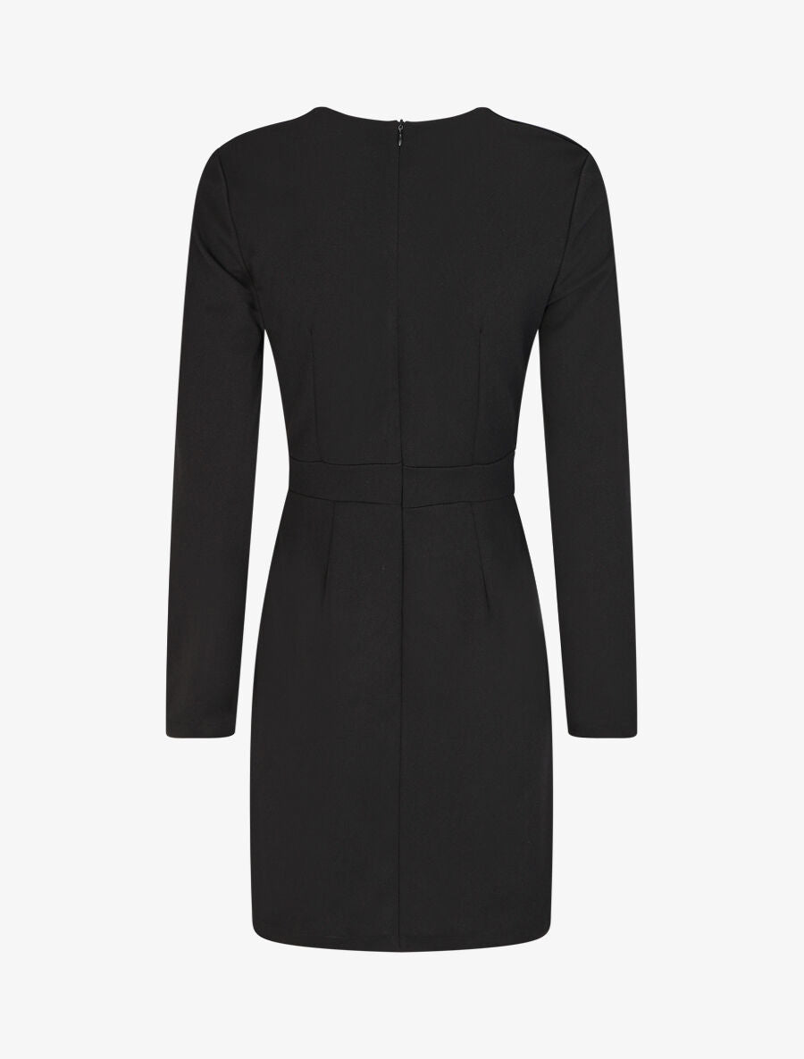 Robe courte ajustée à chaîne - Noir - 2