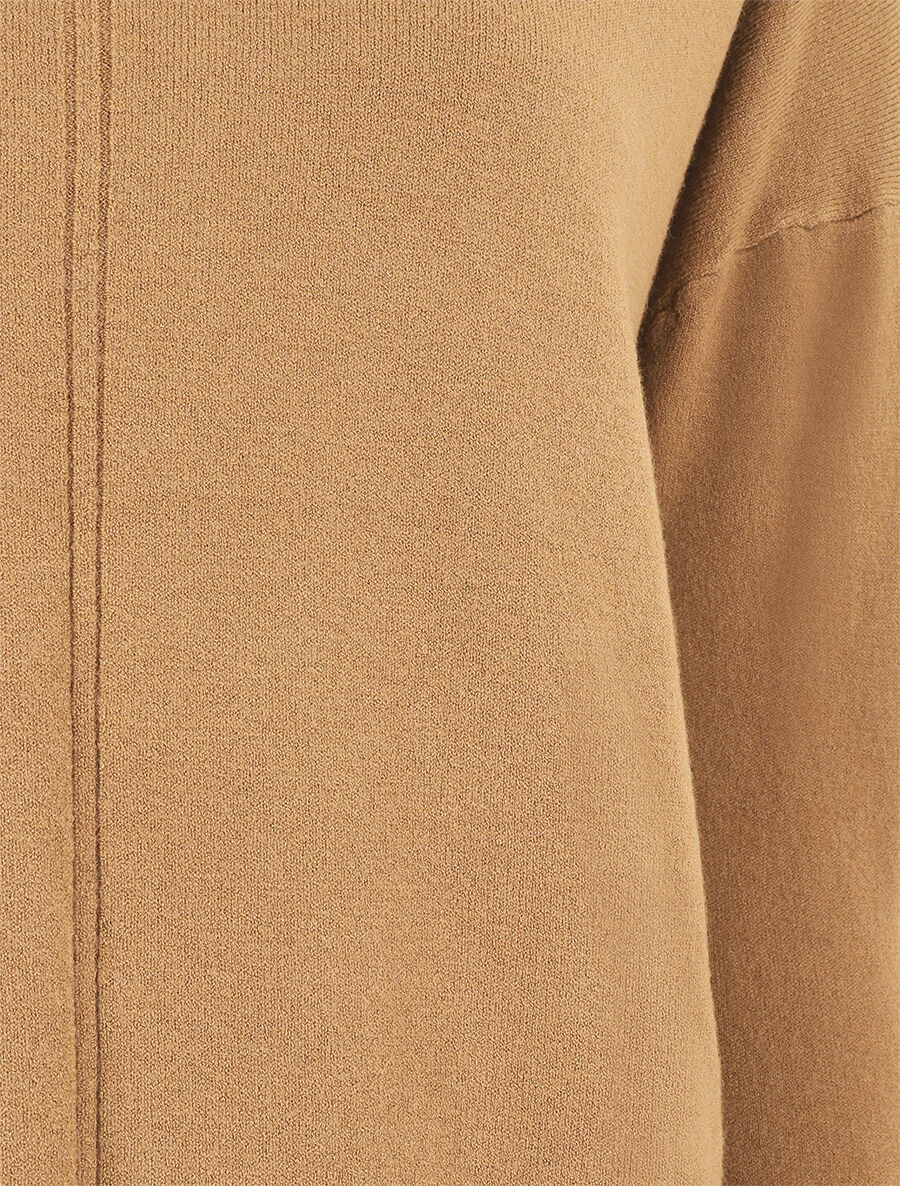 Pull fin uni classique - Camel - 3