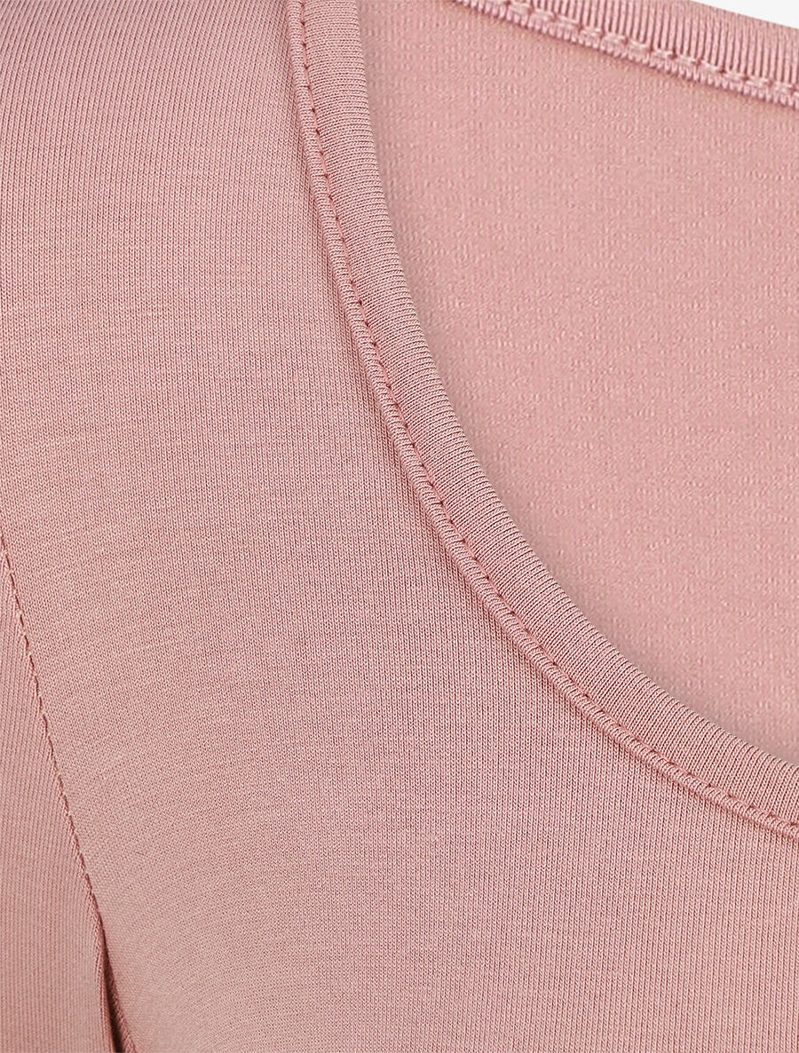 Top basique ajusté manches longues - Rose poudré - 3