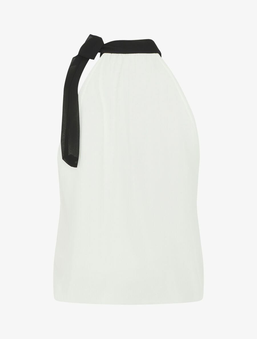 Top en voile sans manches - Blanc - 2