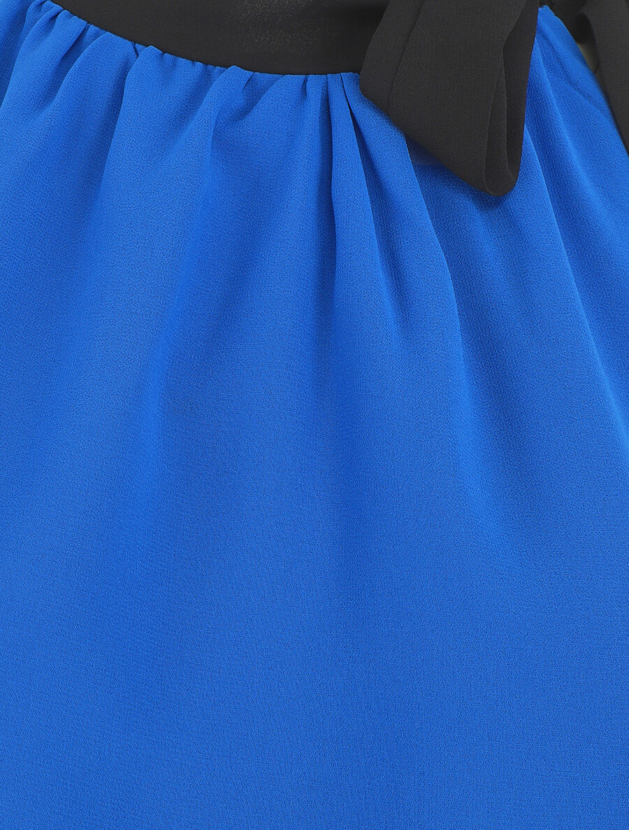 Top en voile sans manches - Bleu roi - 3