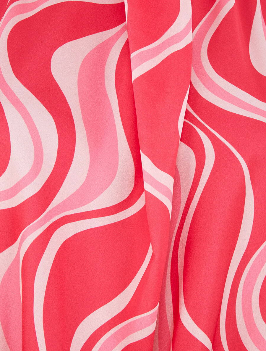 Top graphique sans manches col lavallière - Rose - 3