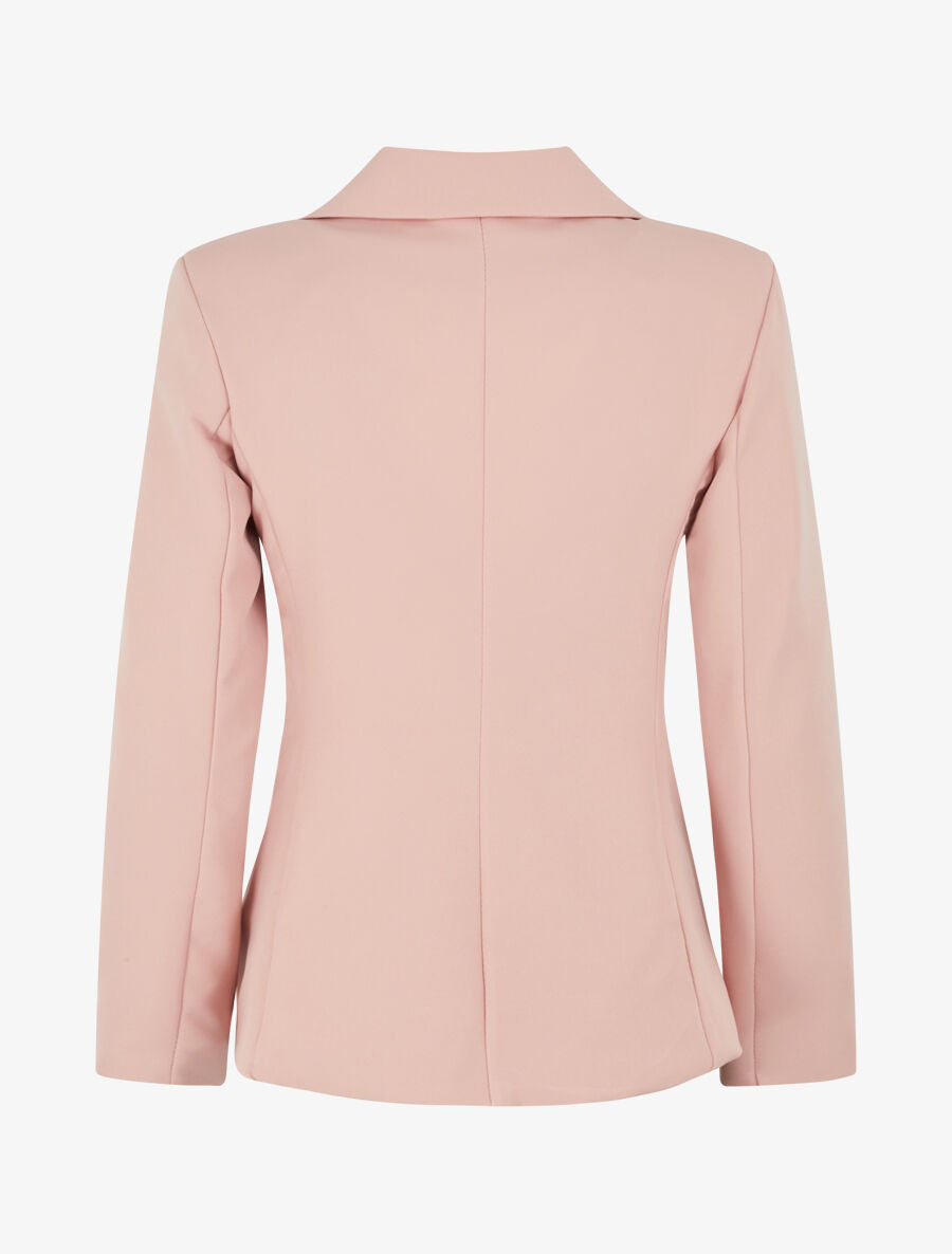 Veste mi-longue classique - Rose - 2