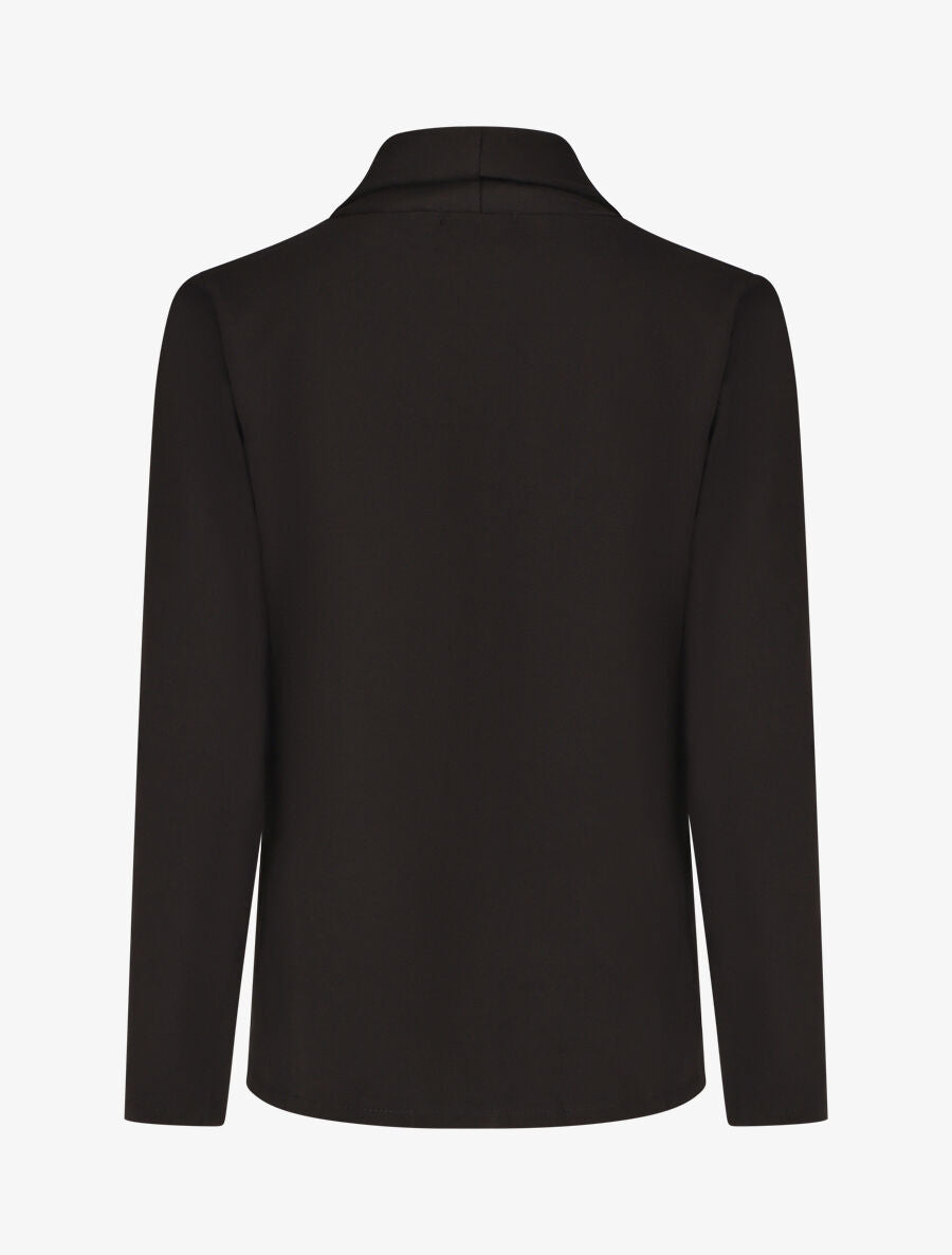 Blazer uni coupe droite - Noir - 2