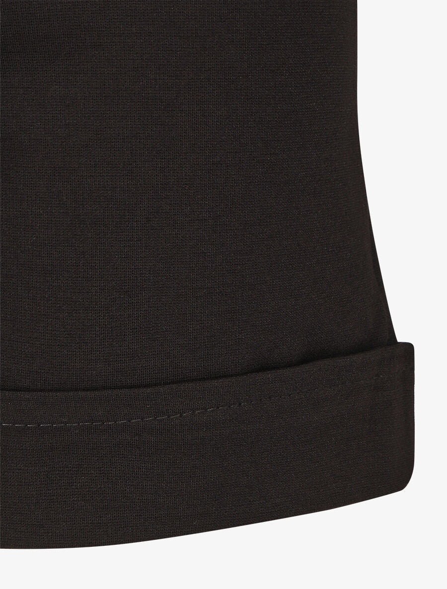 Short uni à boutons décoratifs - Noir - 3