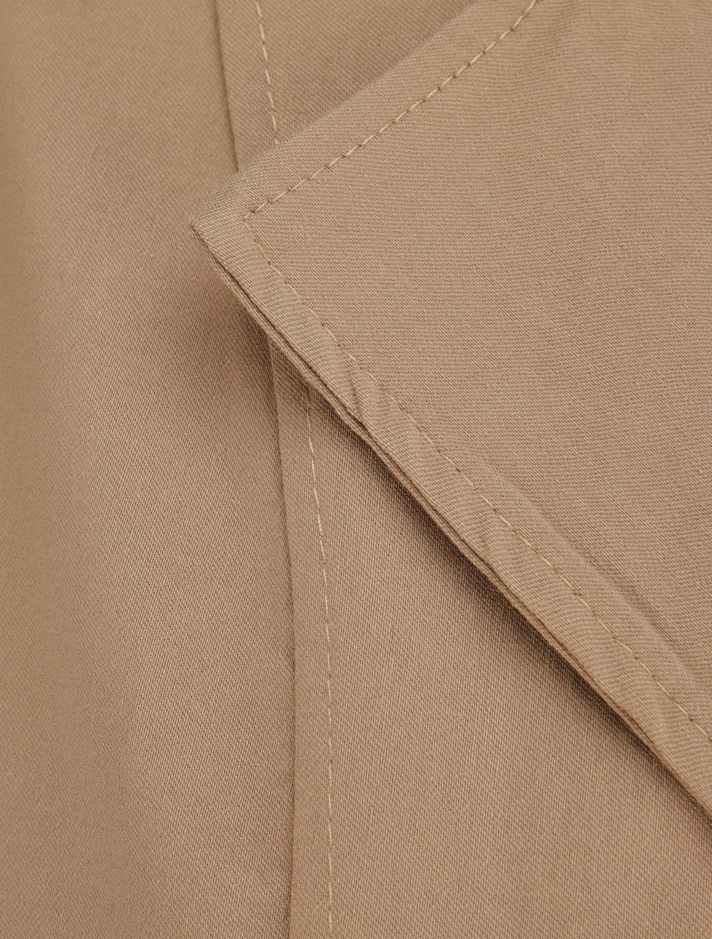 Robe courte coupe ajustée style tailleur - Taupe - 3