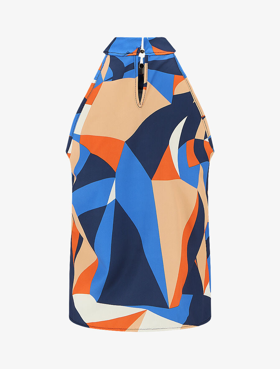 Top sans manches imprimé graphique - Marine - 2