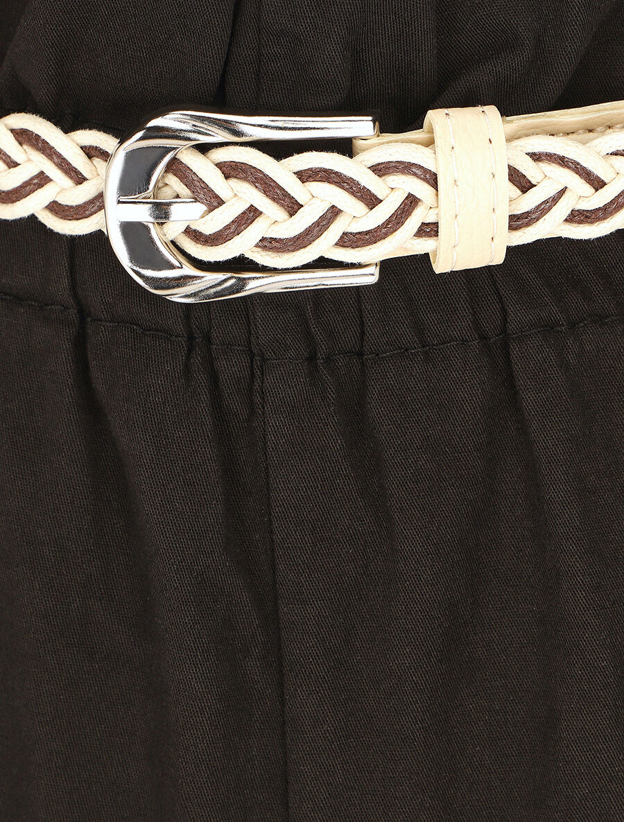 Short ample taille haute élastiquée - Noir - 3