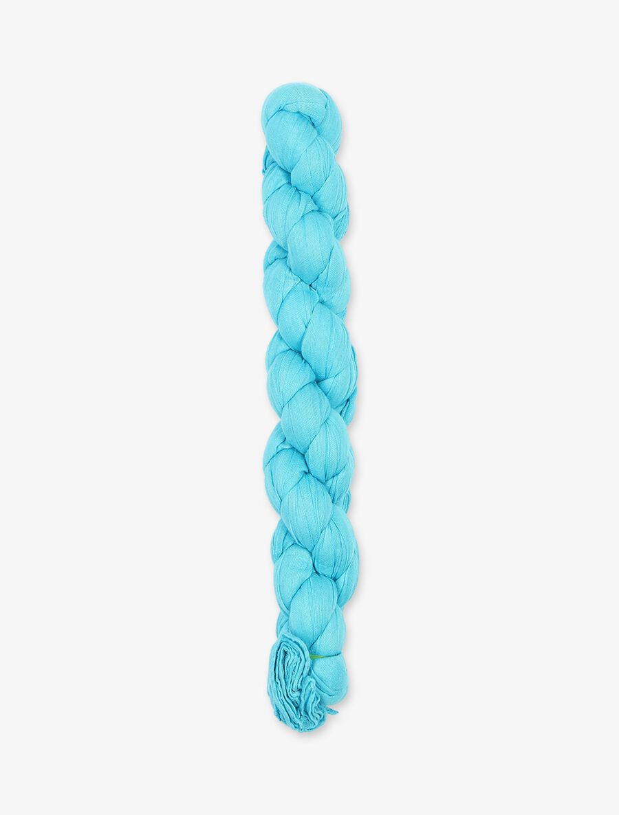Foulard en coton effet froissé - Turquoise - 2