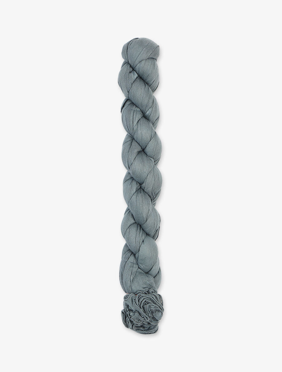 Foulard en coton effet froissé - Gris - 2