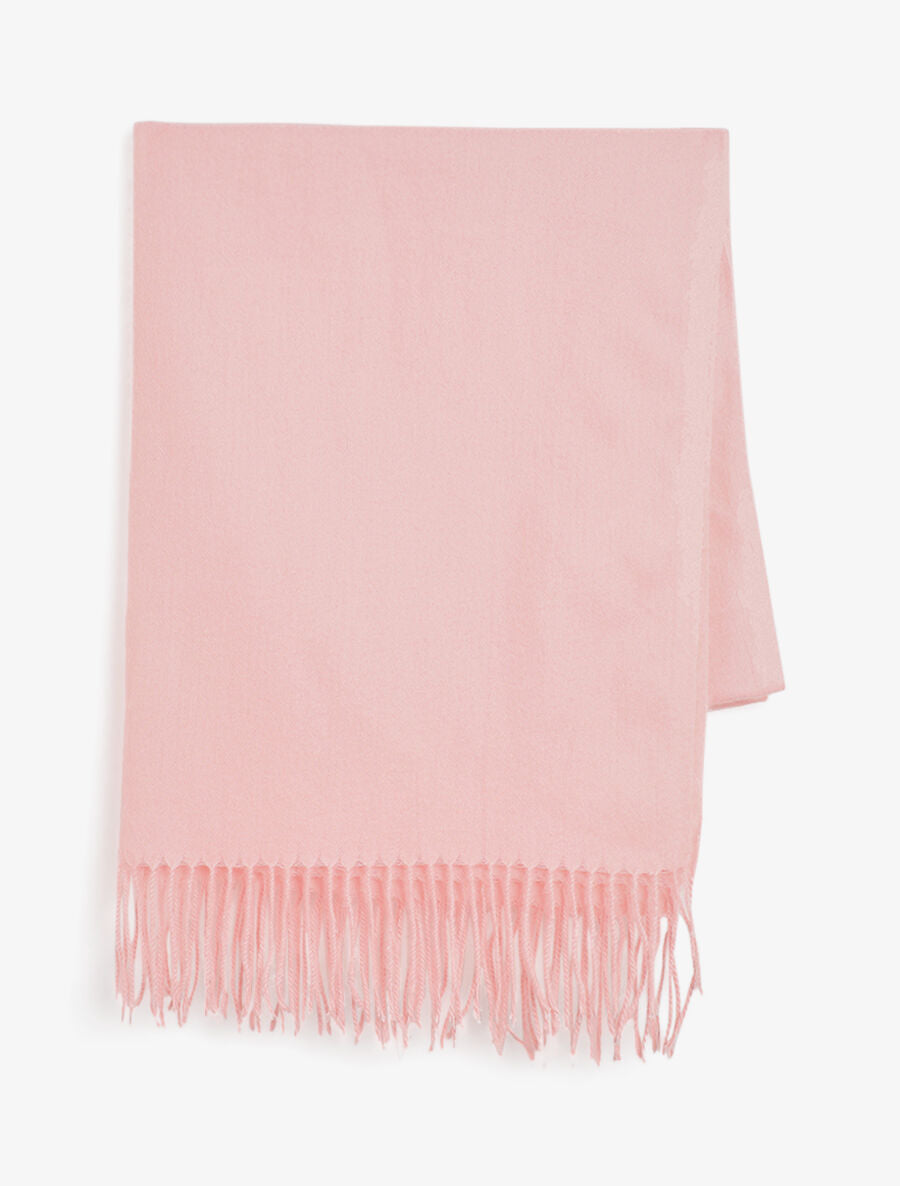 Echarpe en laine mélangée - Rose - 2