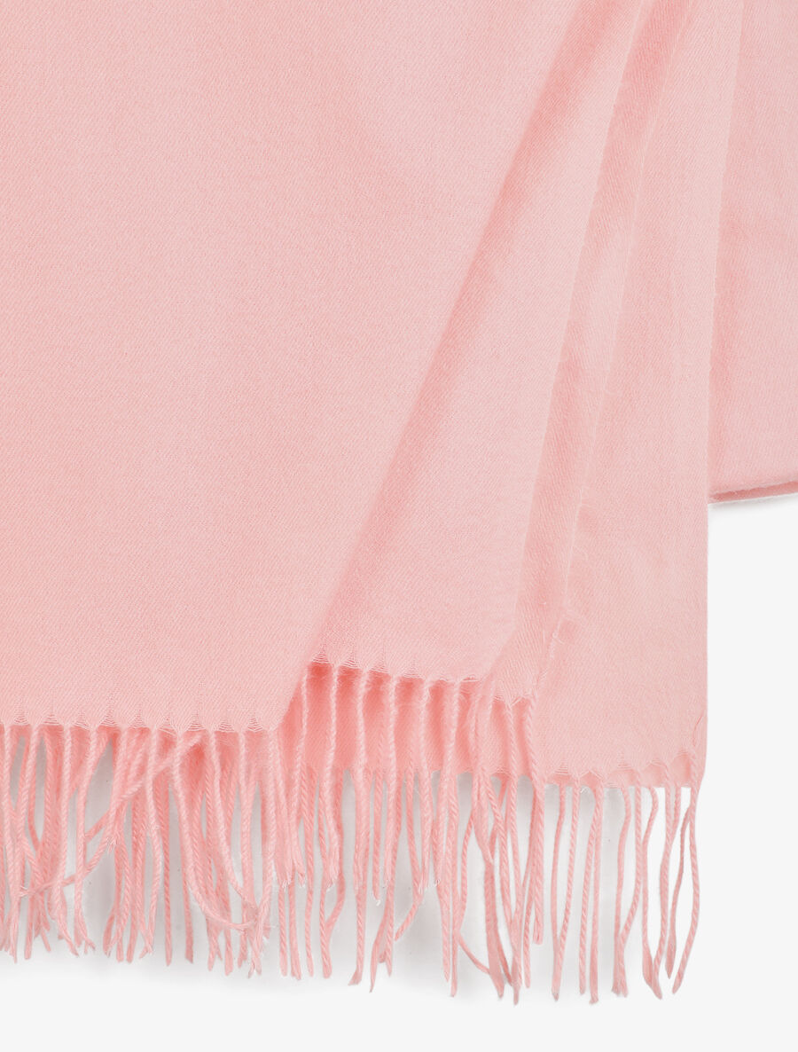 Echarpe en laine mélangée - Rose - 3
