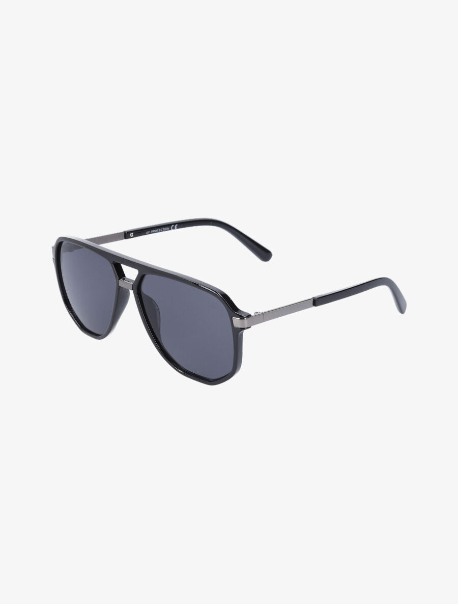 Lunettes de soleil aviateur - Noir/argent - 2