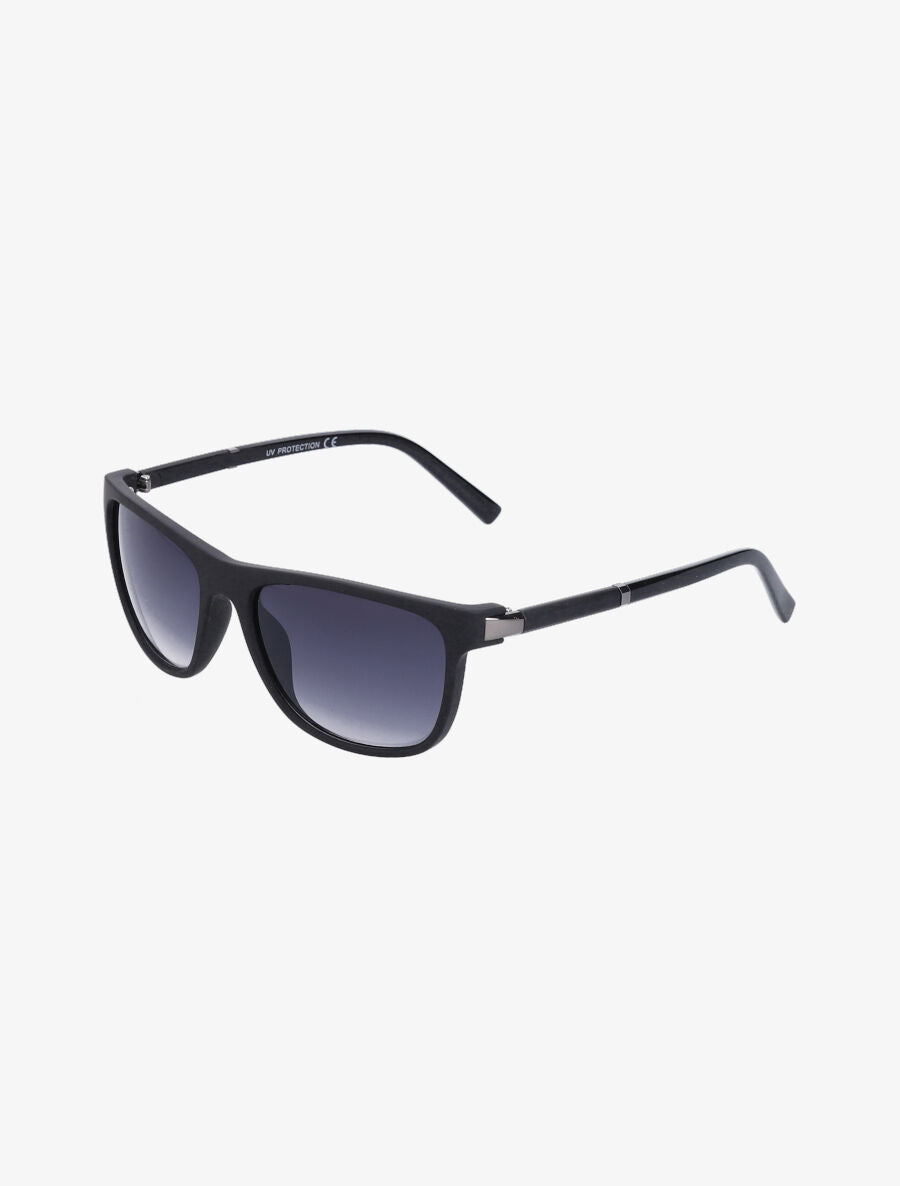 Lunettes de soleil mat wayfarer - Noir - 2