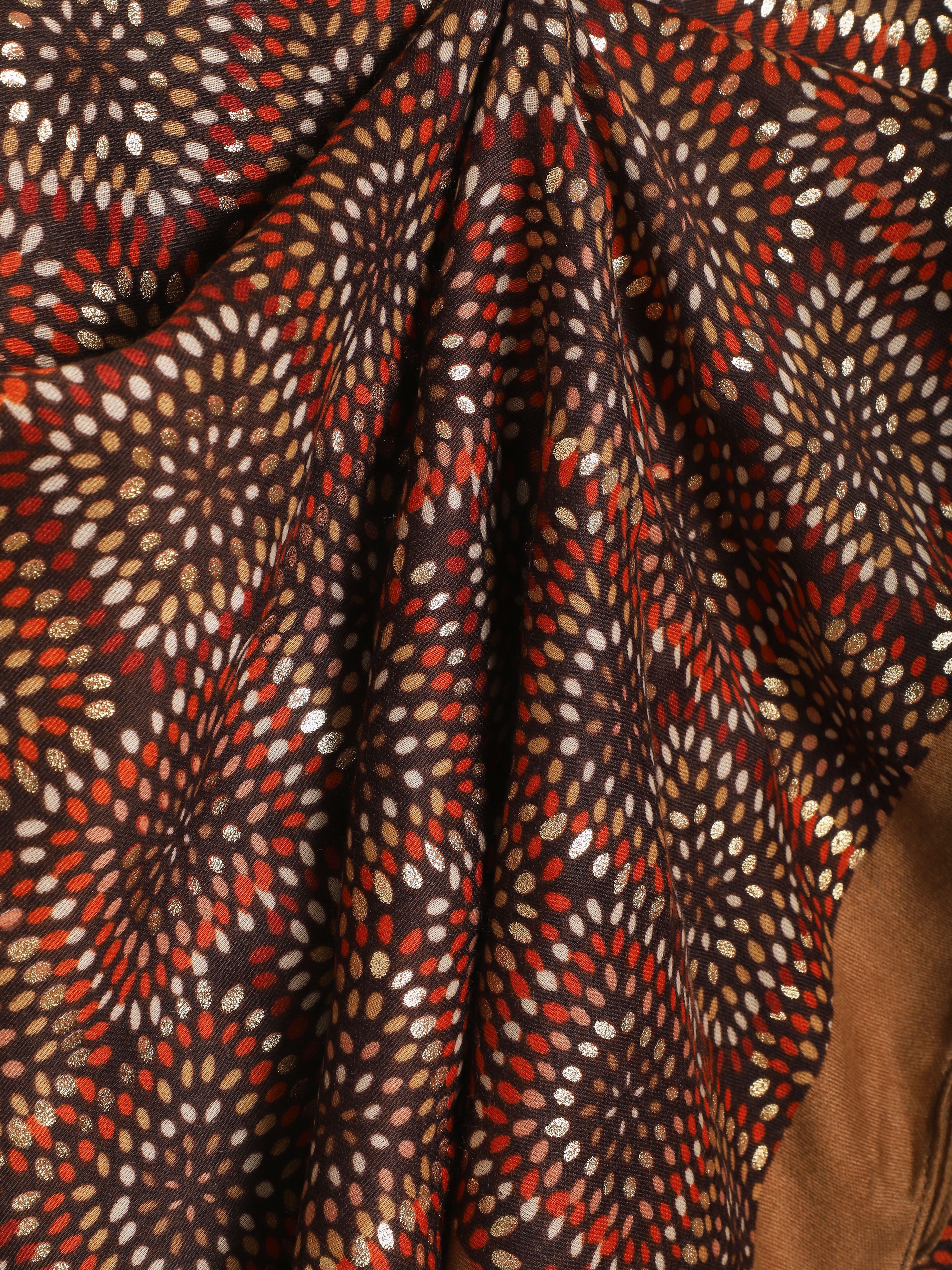 Foulard géométrique irisé - Taupe - 3