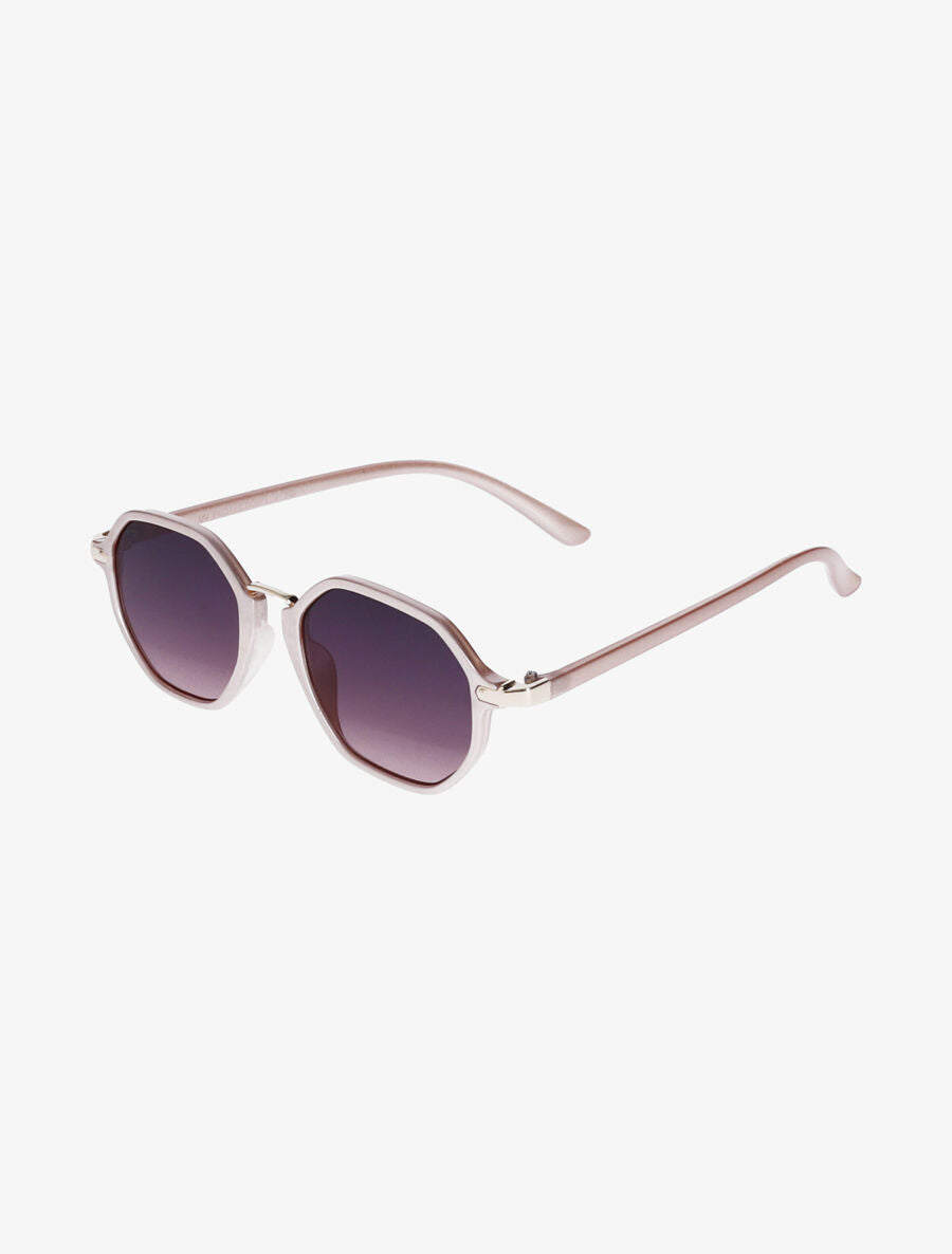 Lunettes de soleil octogonales - Rose - 1