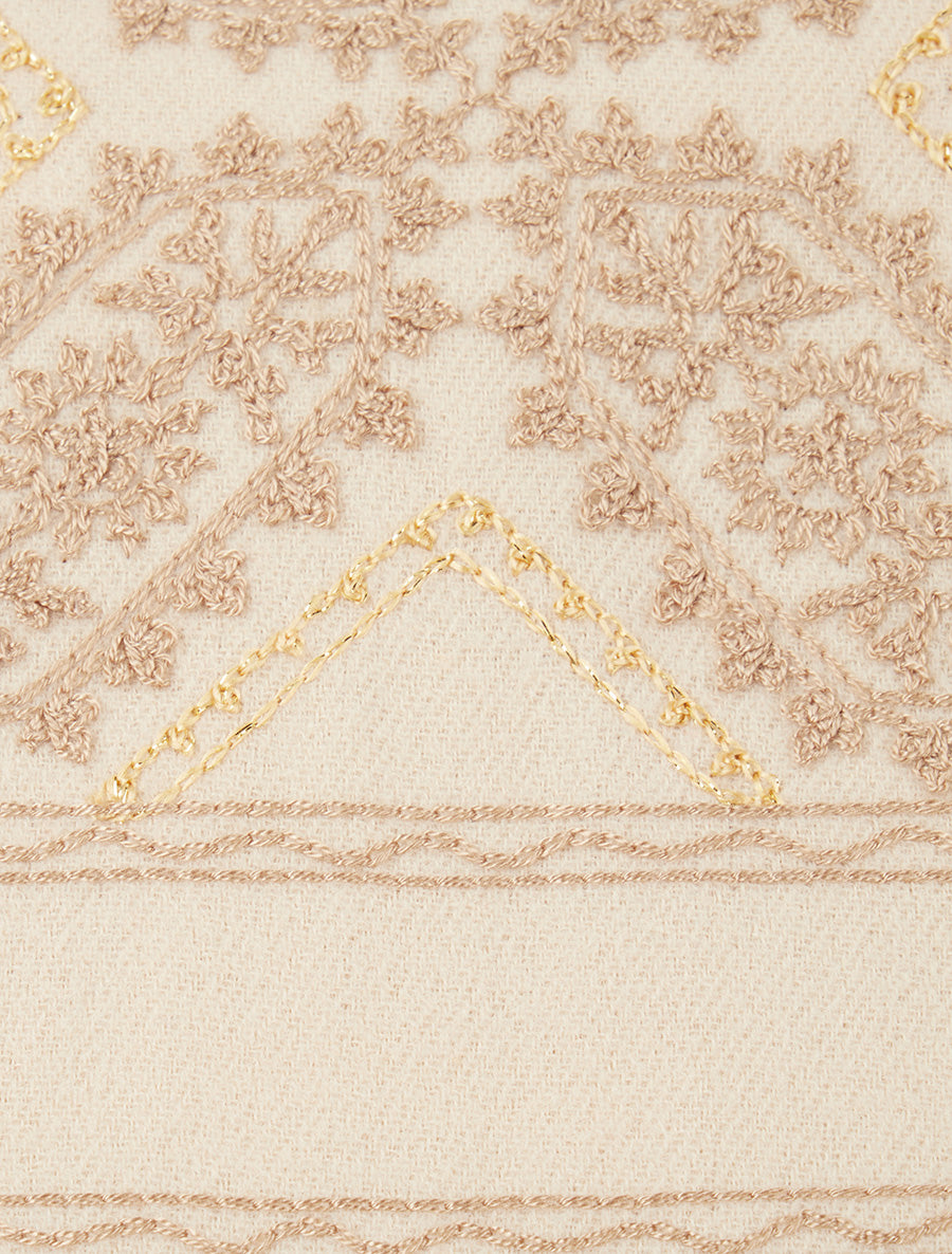 Echarpe à imprimé tapisserie - Beige - 3