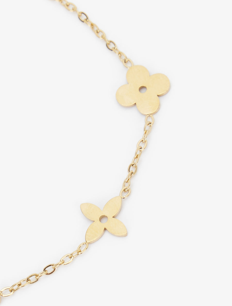 Bracelet à motif pâquerettes - Or - 3