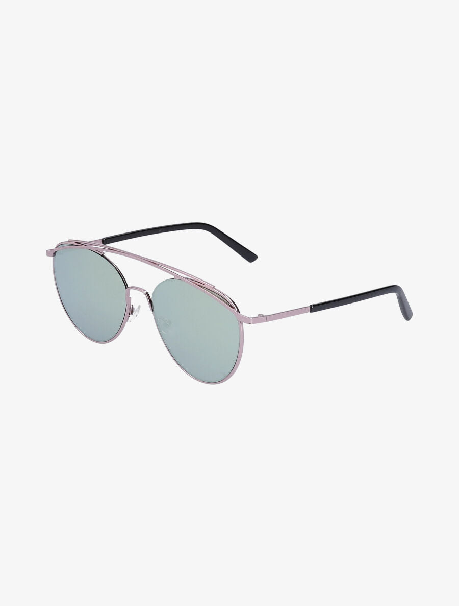 Lunettes de soleil rondes oversize - Rose - 2