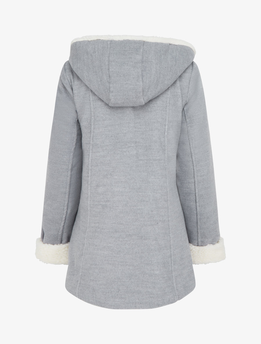 Manteau intérieur fourré - Gris - 2
