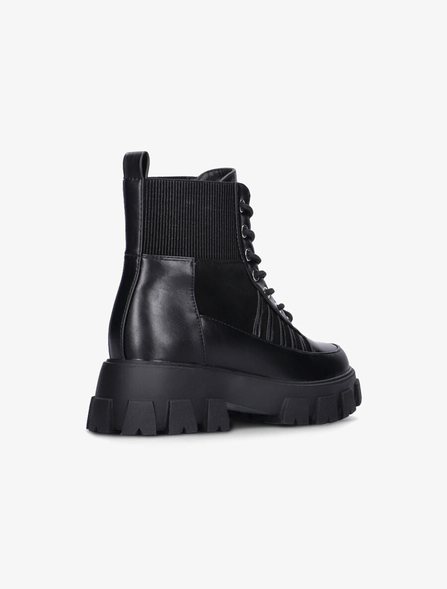Boots biker stylisées - Noir - 4