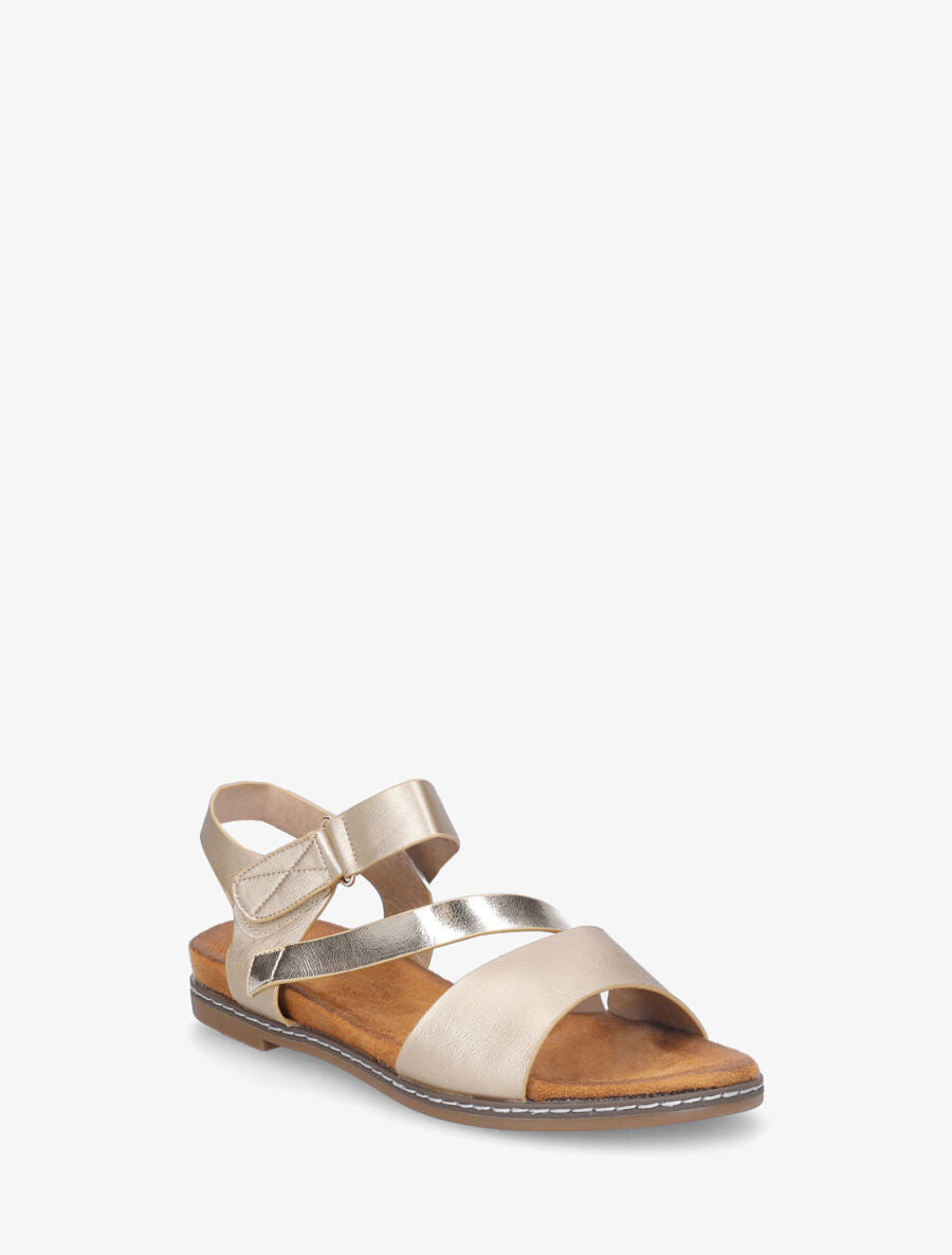 Nu-pieds irisés en simili - Or - 2