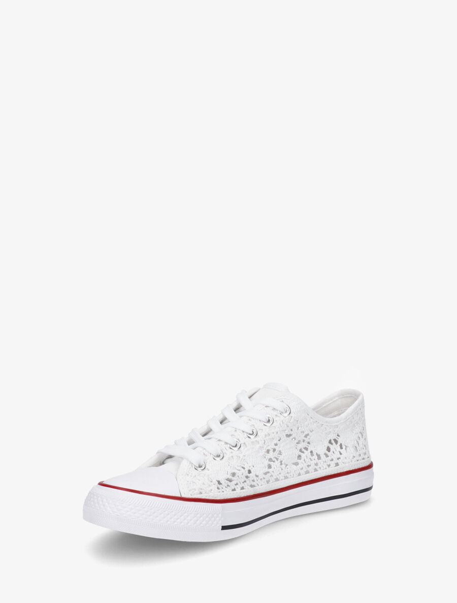 Tennis en crochet - Blanc - 3