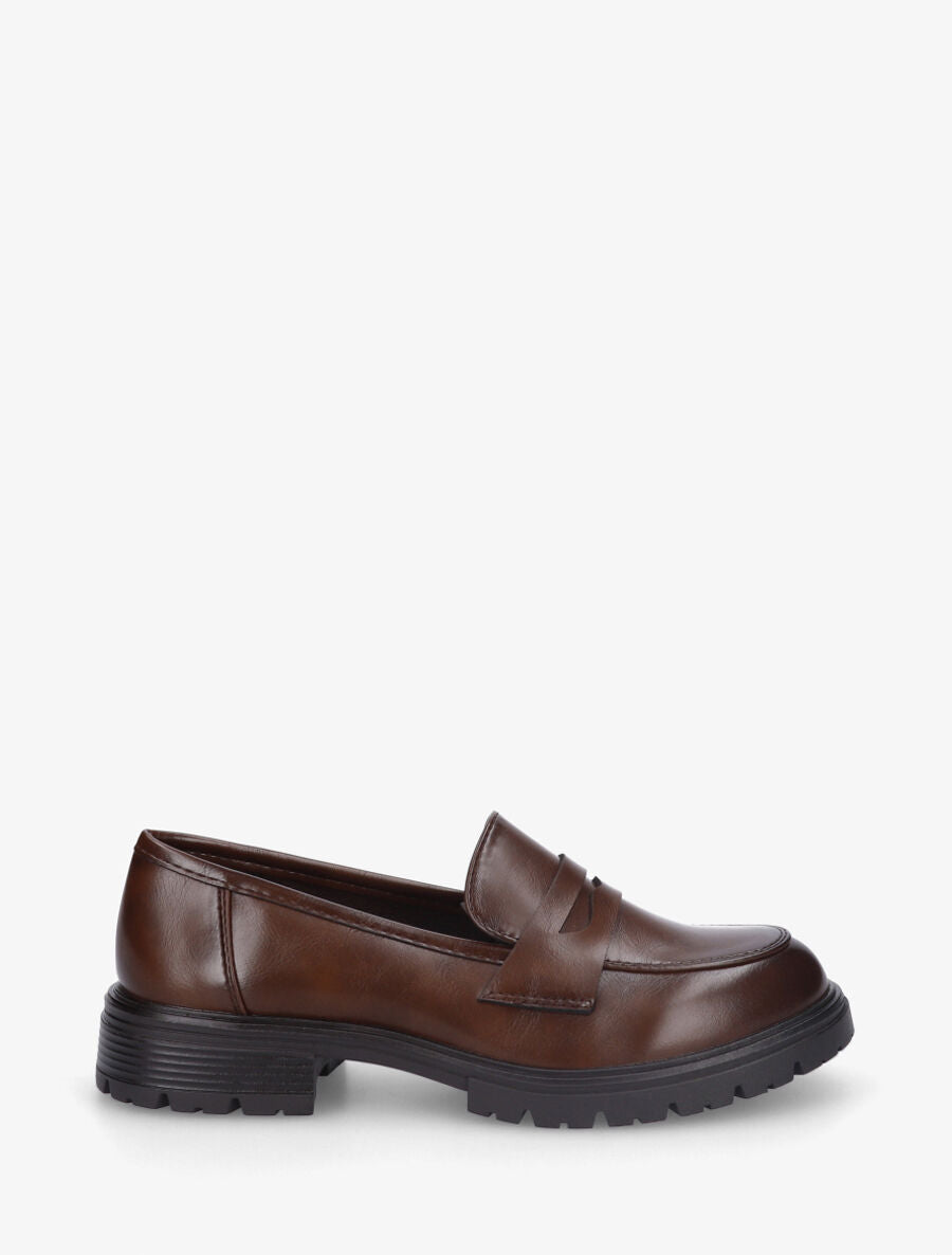 Mocassins classiques en simili - Marron - 1
