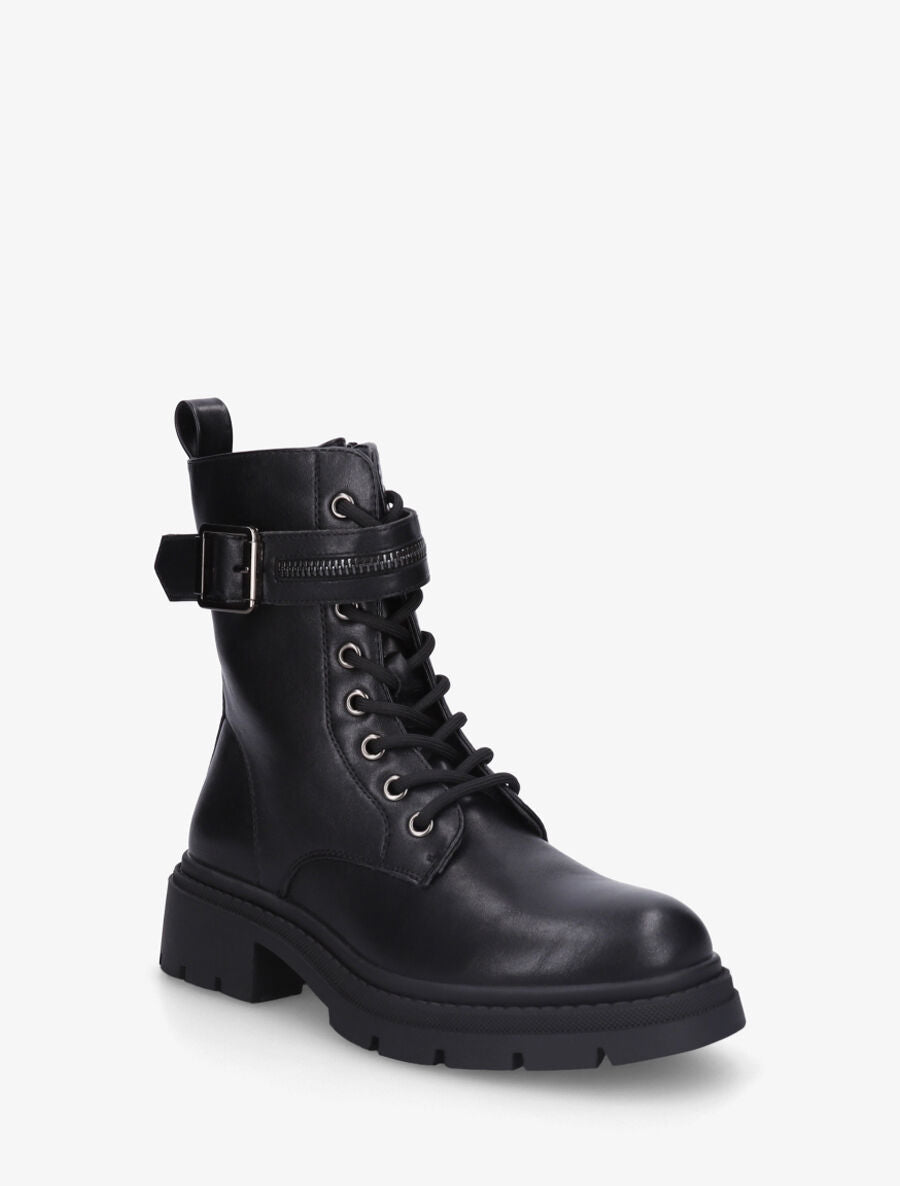 Bottines montantes à lacets - Noir - 2