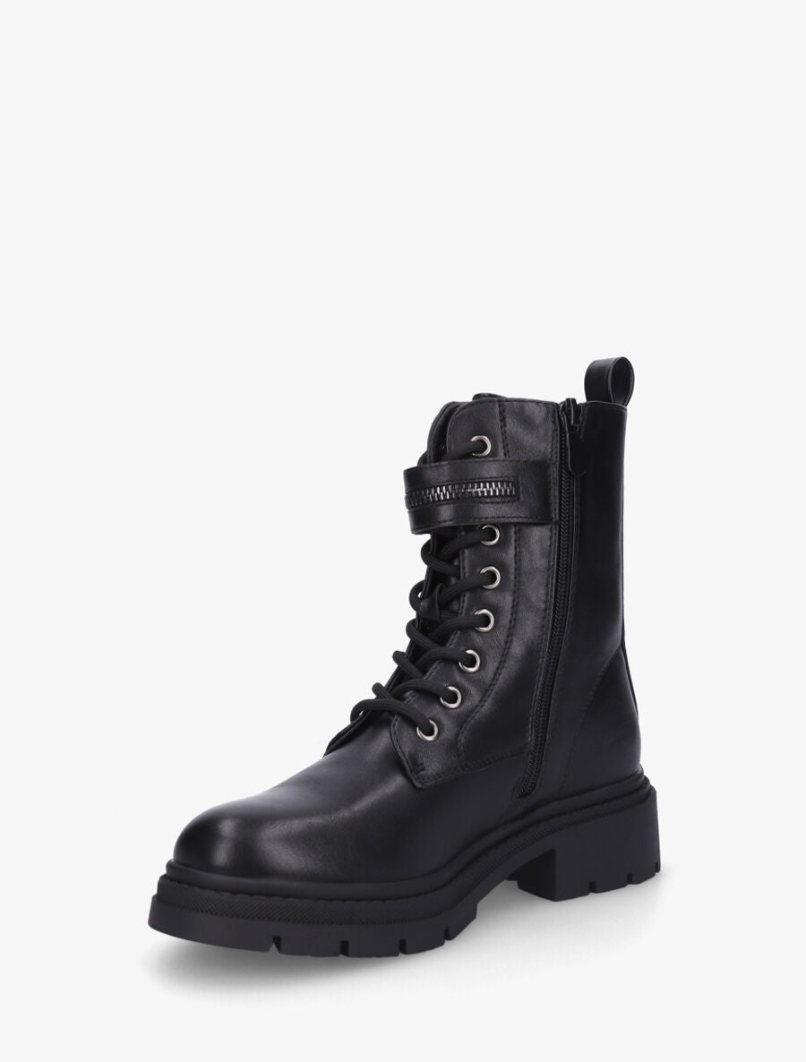 Bottines montantes à lacets - Noir - 3