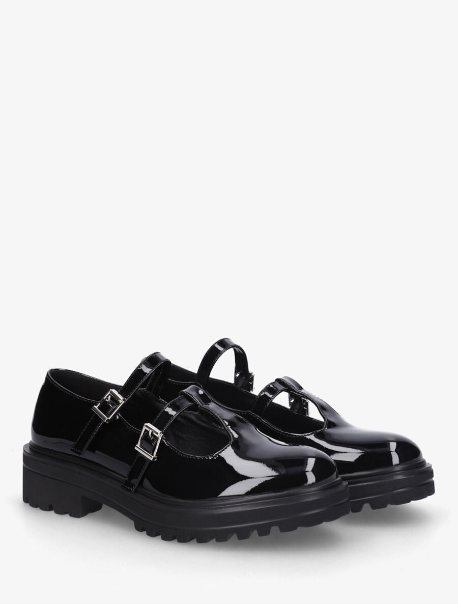 Derbies ajourés à boucles - Noir - 4