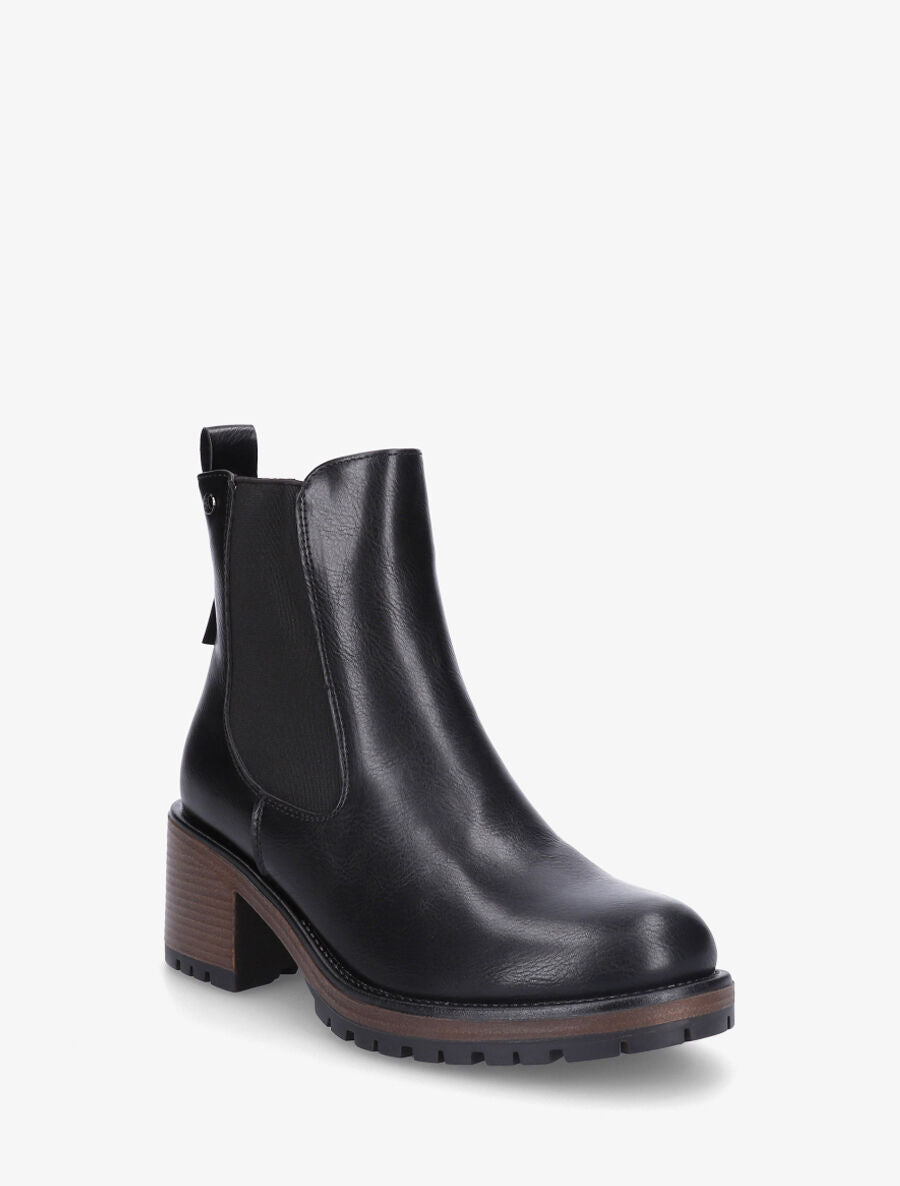 Bottines unies style chelsea - Noir - 2