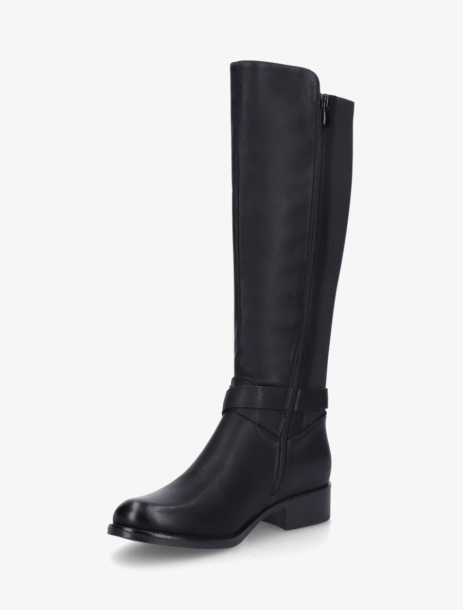 Bottes unies élastiquées - Noir - 3