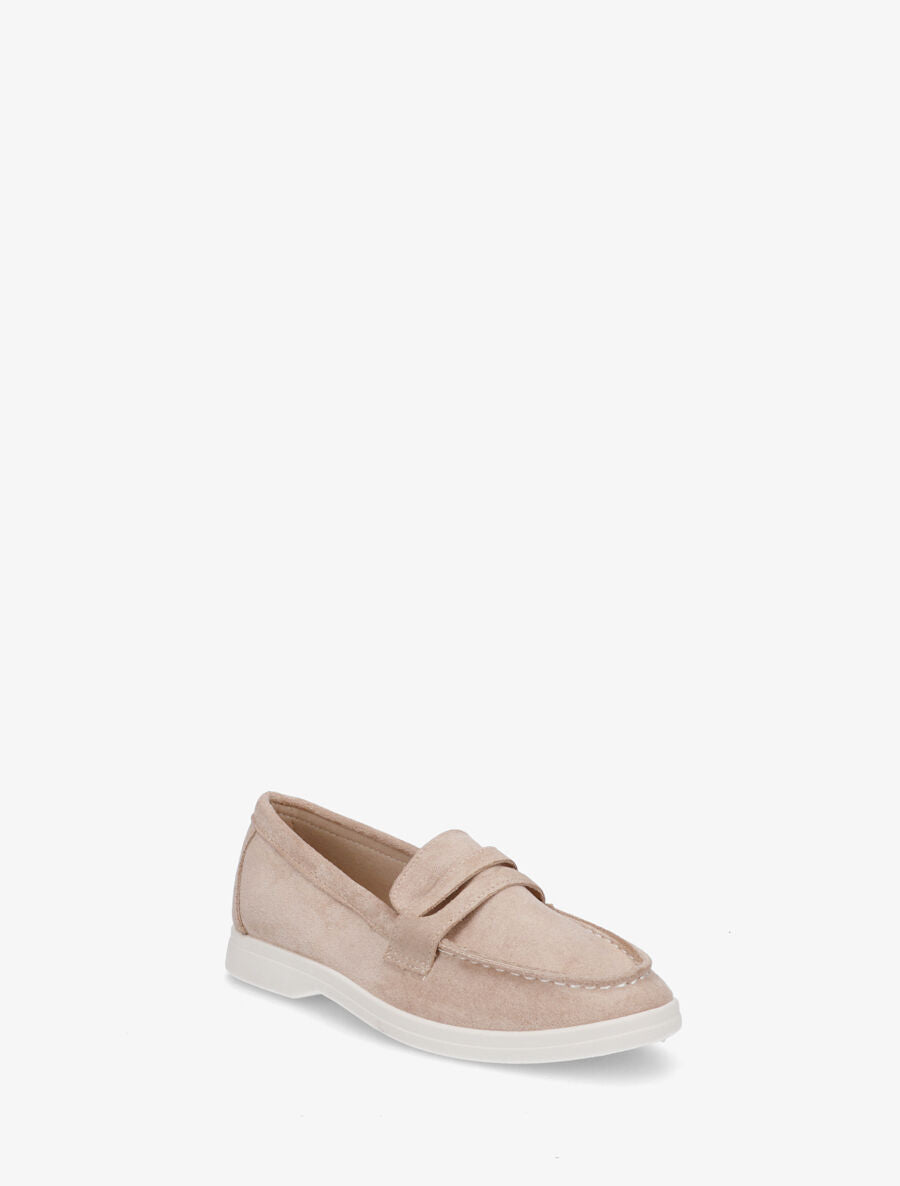 Mocassins en suédine - Taupe - 2