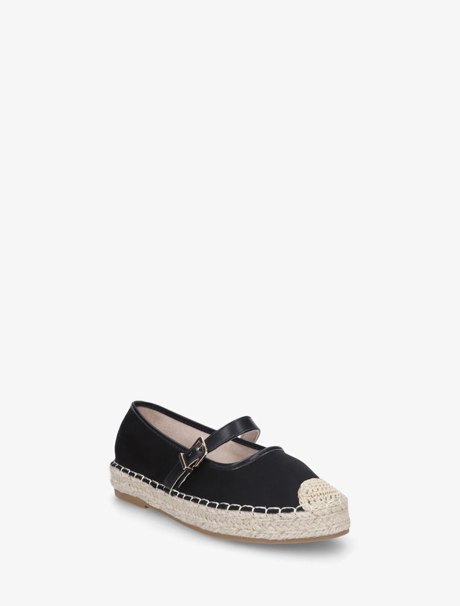Espadrilles plates en suédine - Noir - 2