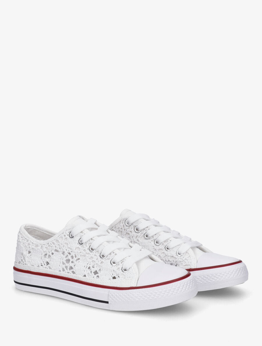 Baskets en crochet - Blanc - 4