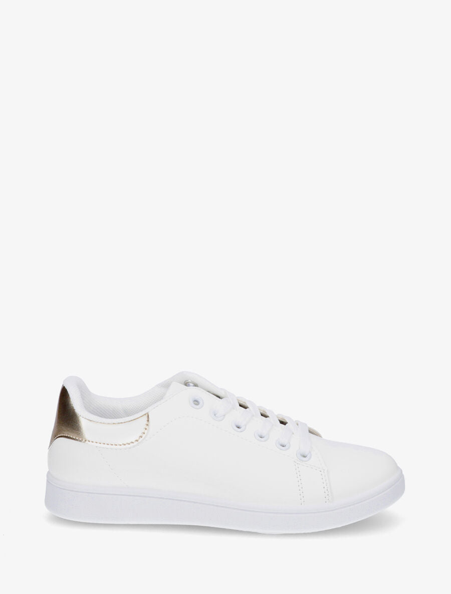 Sneakers classiques en simili - Or - 1