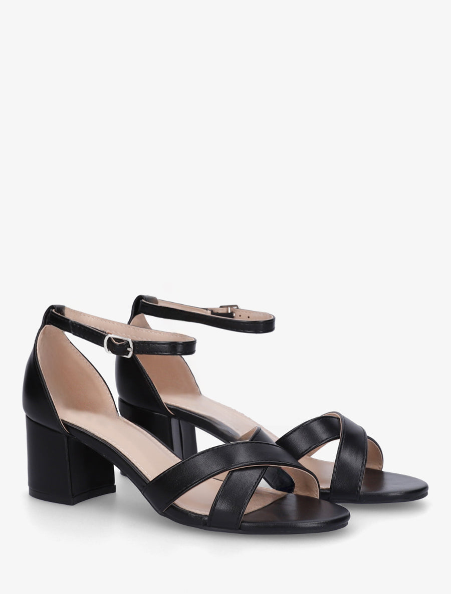 Sandales à brides croisées - Noir - 4