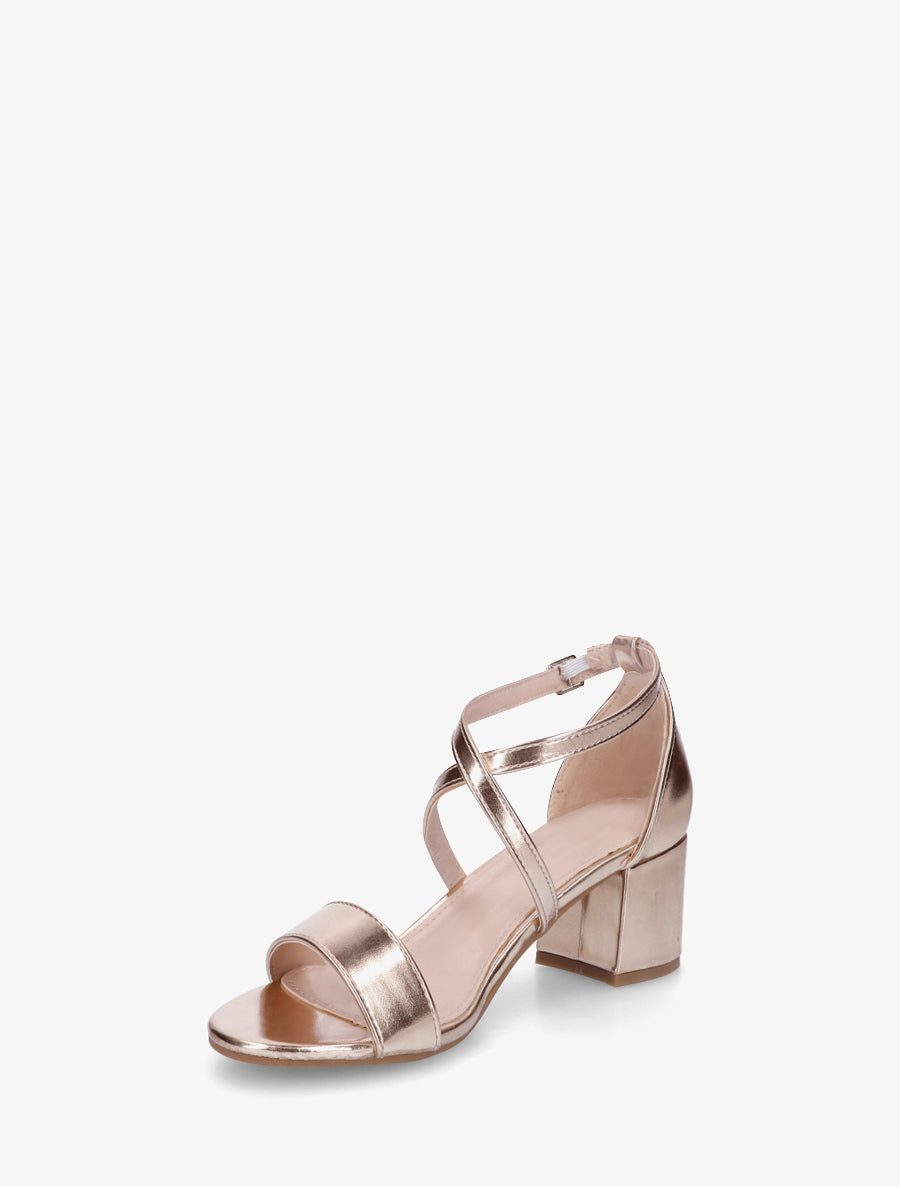 Sandales classiques à brides croisées - Rose gold - 3