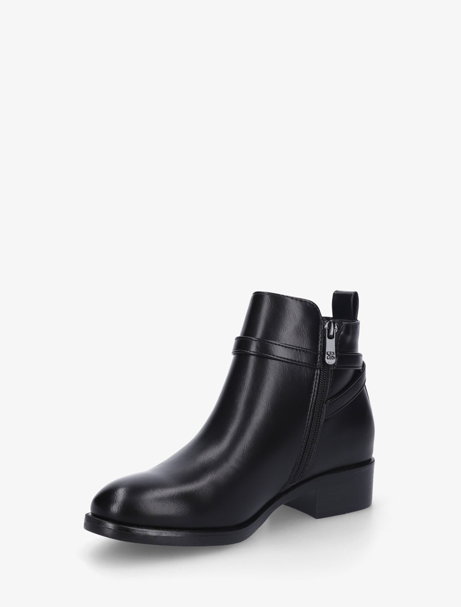 Bottines élastiquées à boucle fantaisie - Noir - 3