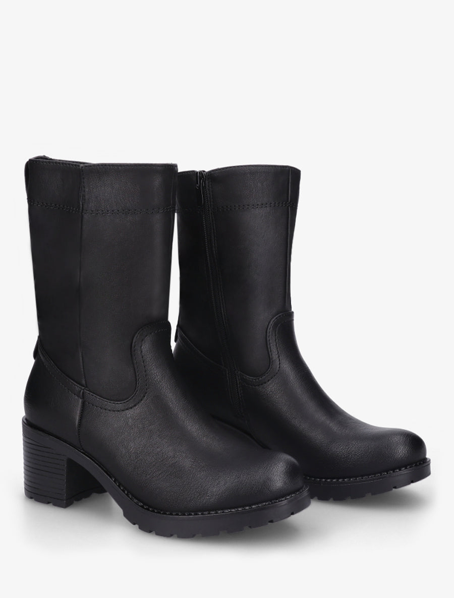 Bottines montantes classiques - Noir - 4