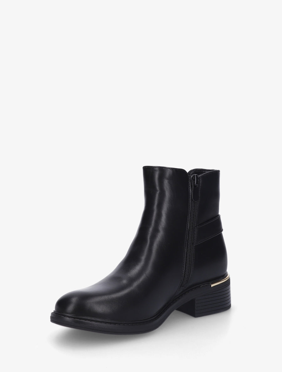Bottines élastiquées à boucle - Noir - 3