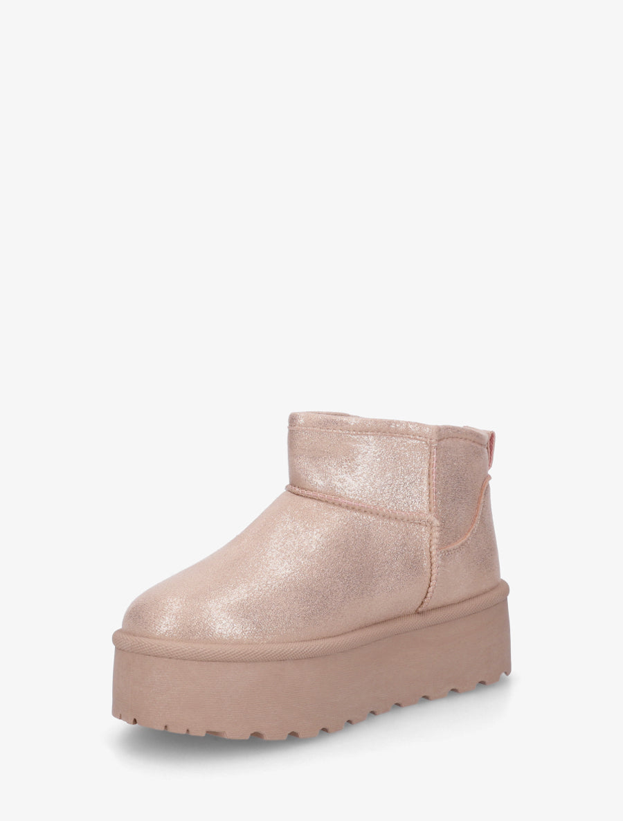 Boots irisées à semelle plateforme - Rose - 3