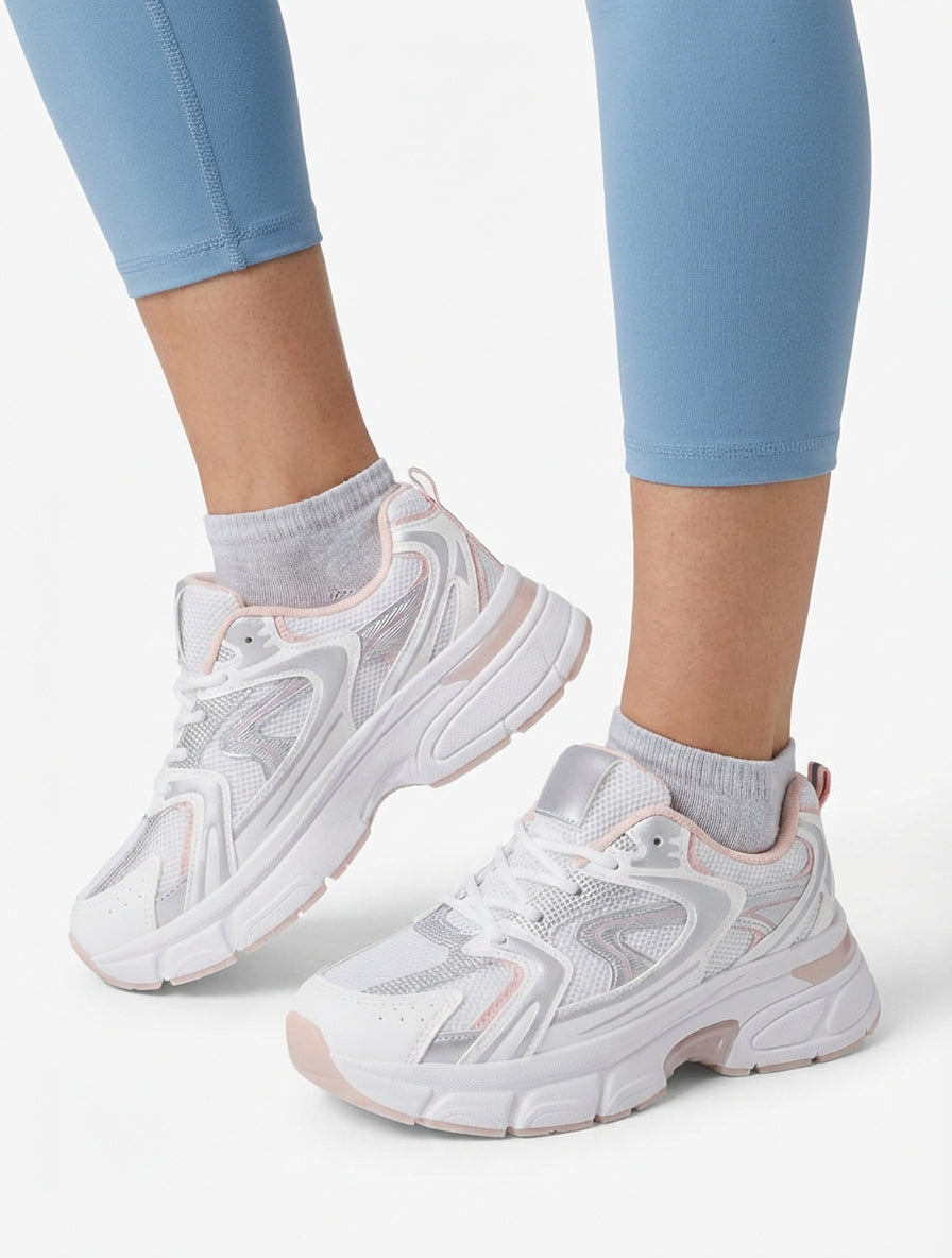 Laufschuhe im Leinwandstil - Weiß