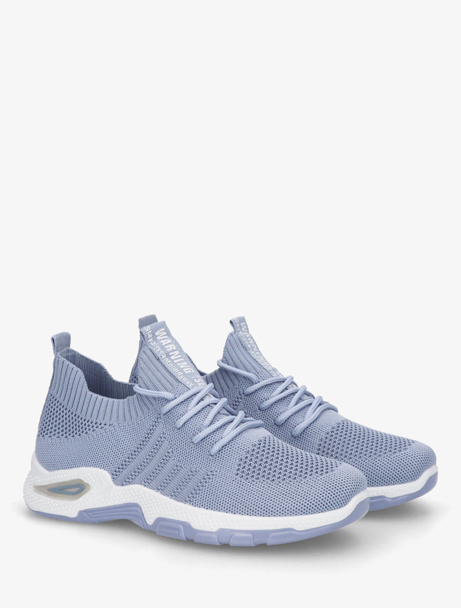 Baskets souples en maille - Bleu - 4