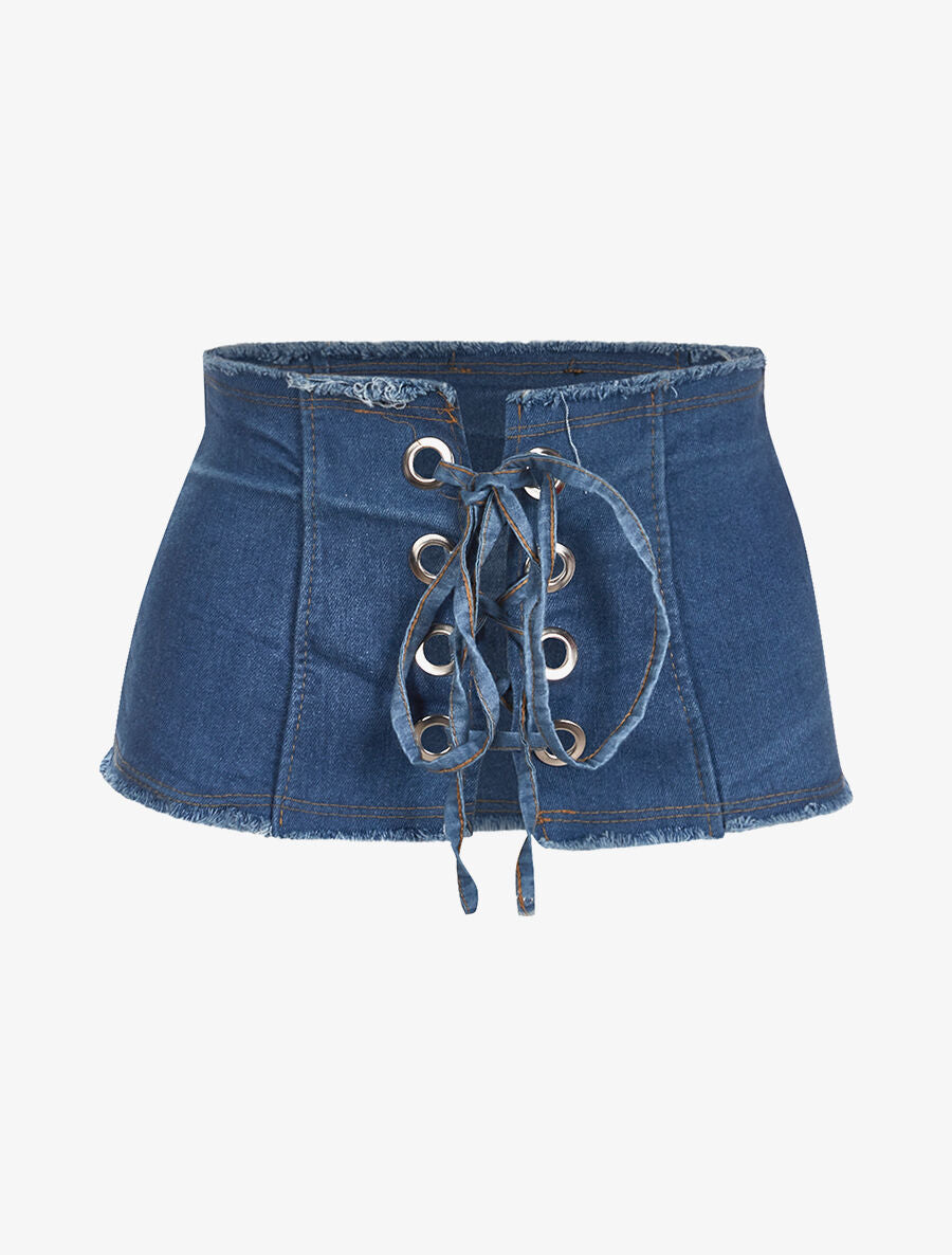Corset denim - bleu - 3