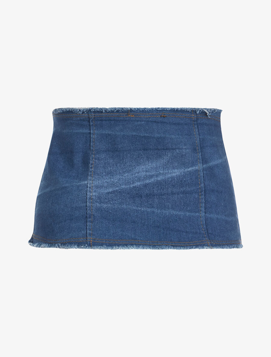 Corset denim - bleu - 4