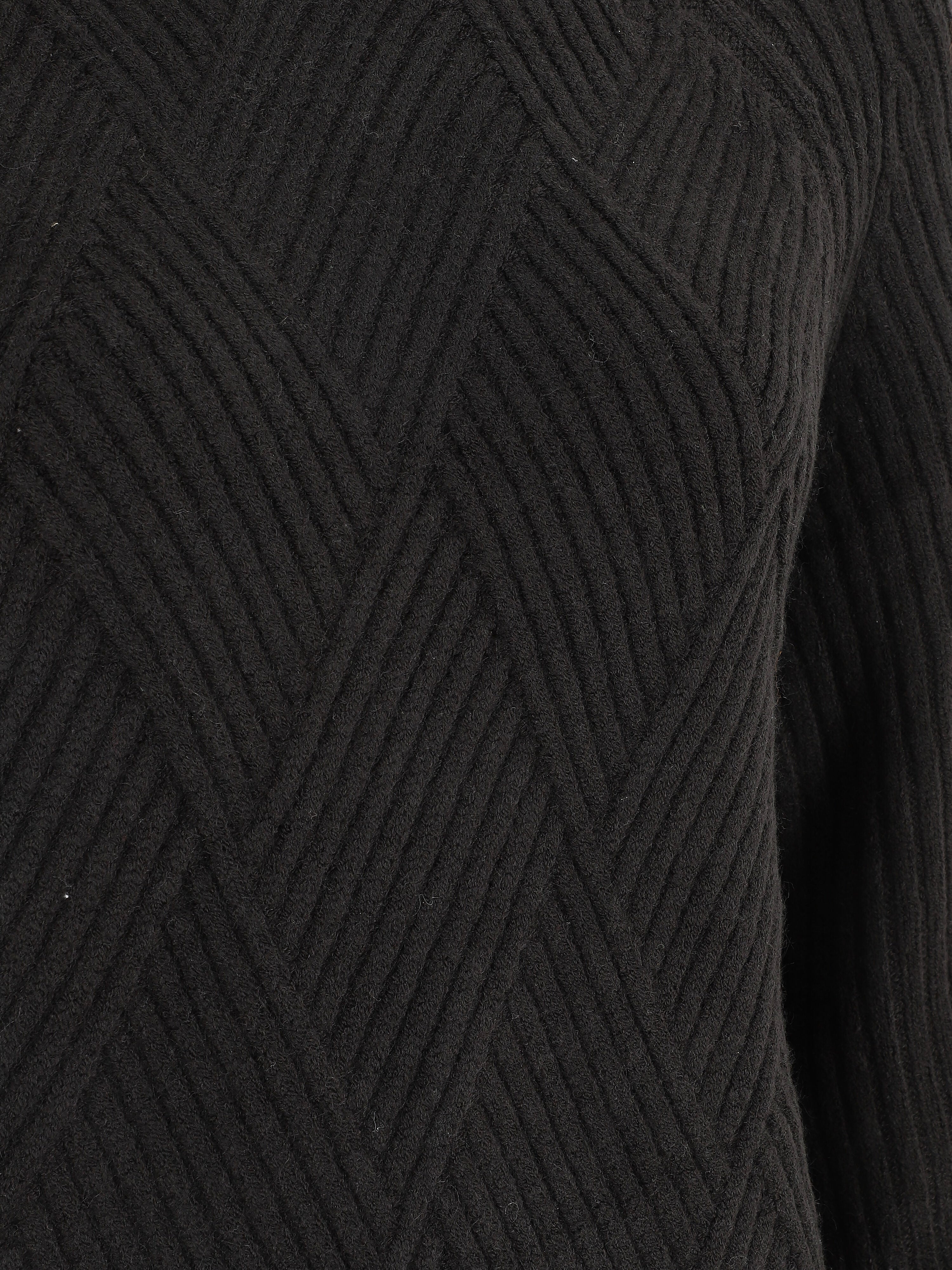 Robe pull à col montant - Noir - 3