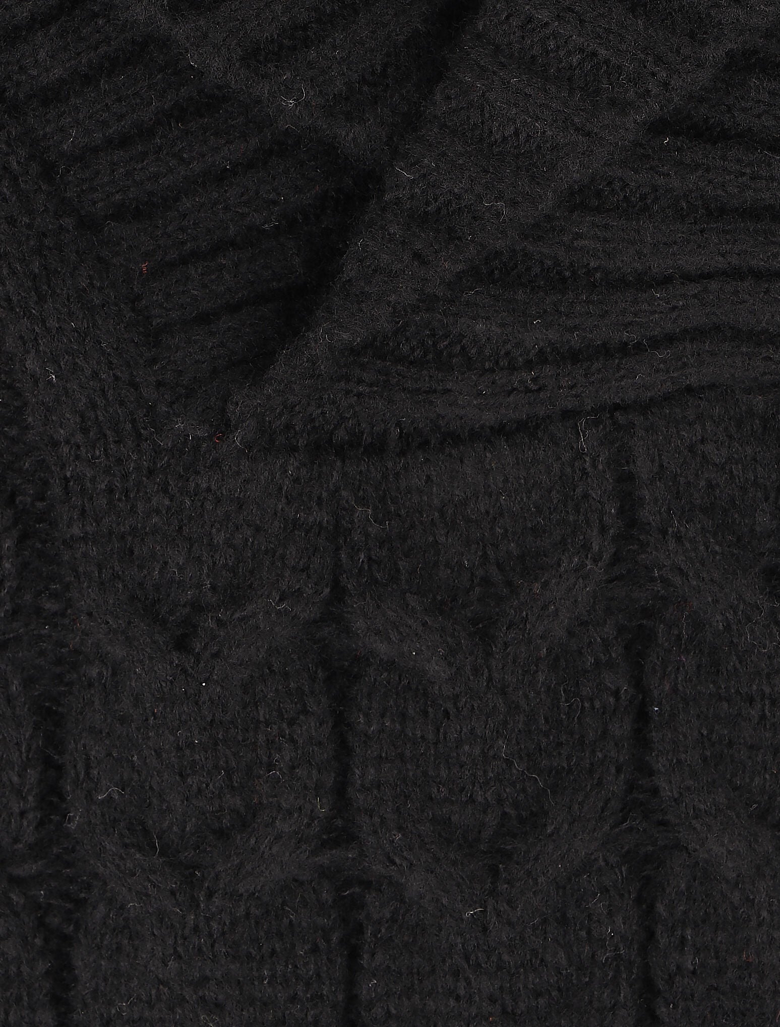 Robe pull courte à col châle - Noir - 3
