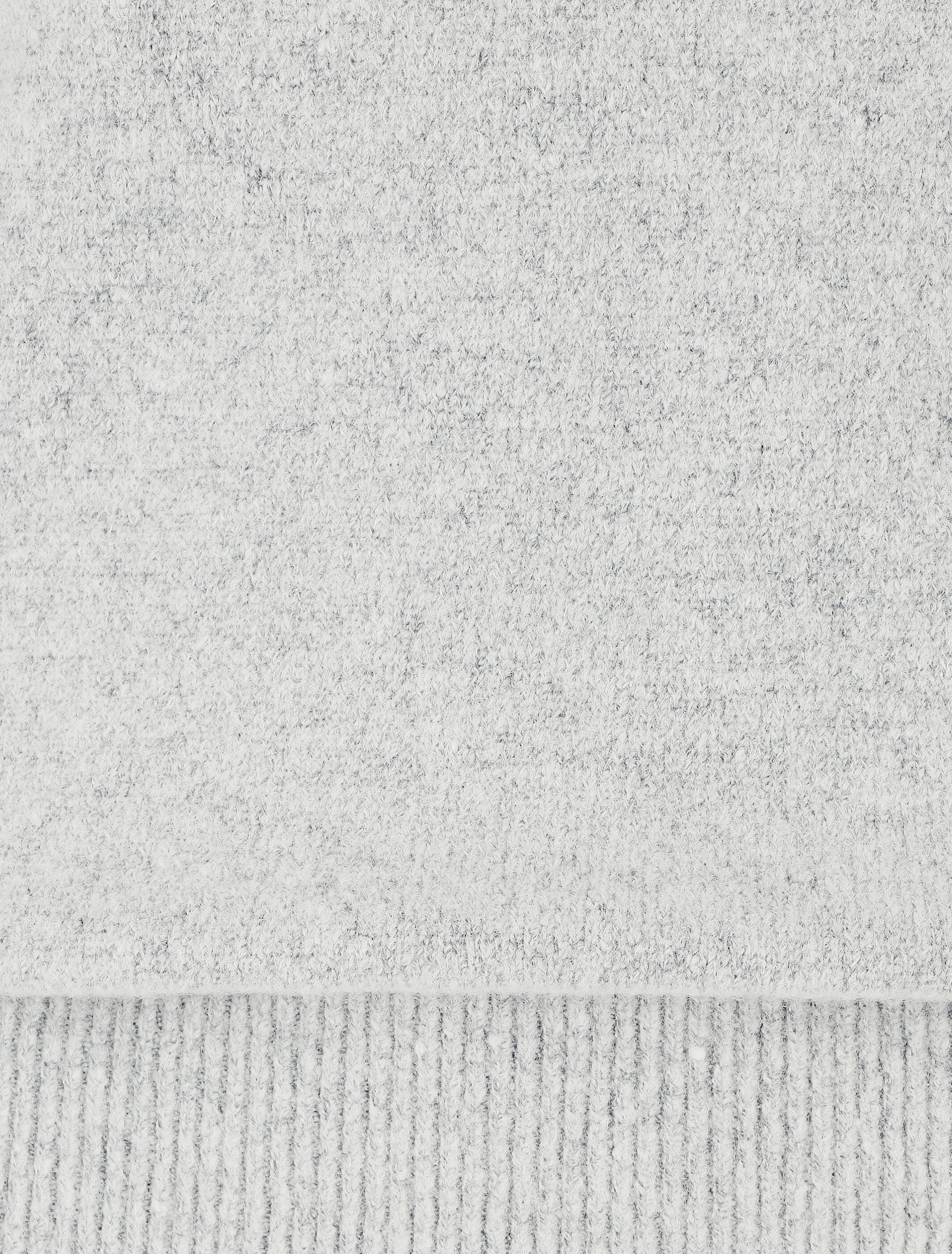 Pull col montant en cachemire mélangé - Gris clair - 3